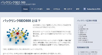 �o�b�N�����NSEO 500